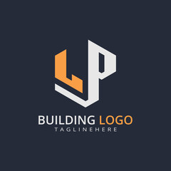 Modern Building Letter Logo Design – Real Estate Monogram Branding
