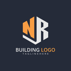 Modern Building Letter Logo Design – Real Estate Monogram Branding
