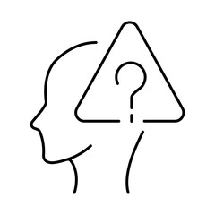 Thinking Brain Icon. Ideas, Intelligence, Ai, Knowledge, Learning, Neuron, Creativity, Inspiration, Brainstorm, Mindset Icons Editable Stroke Vector Illustration