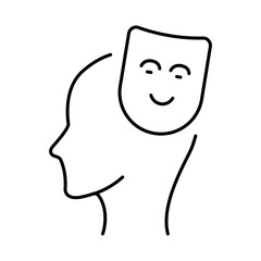 Thinking Brain Icon. Ideas, Intelligence, Ai, Knowledge, Learning, Neuron, Creativity, Inspiration, Brainstorm, Mindset Icons Editable Stroke Vector Illustration