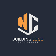 Modern Building Letter Logo Design – Real Estate Monogram Branding
