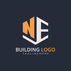 Modern Building Letter Logo Design – Real Estate Monogram Branding
