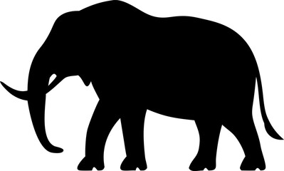 Fototapeta premium big mammals of the northern lands vector silhouett.eps