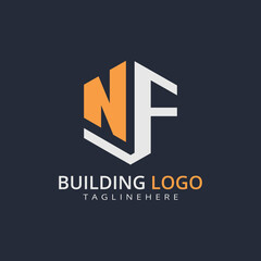 Modern Building Letter Logo Design – Real Estate Monogram Branding
