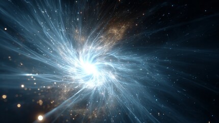 Naklejka premium cosmic swirl of light and energy.