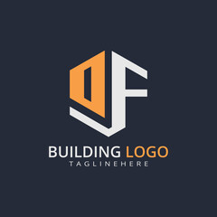 Modern Building Letter Logo Design – Real Estate Monogram Branding
