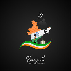 Kargil Vijay Diwas Poster: India's map, a tribute to brave soldiers' sacrifice