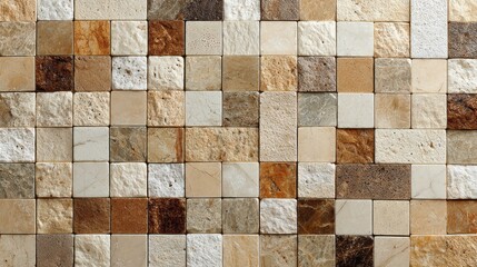 A mosaic stone tile.