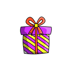 gift box with ribbon