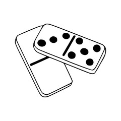 domino tiles vector illustration