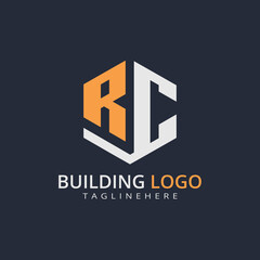 Modern Building Letter Logo Design – Real Estate Monogram Branding
