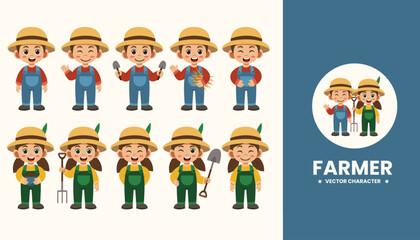 farmer cartoon illustration