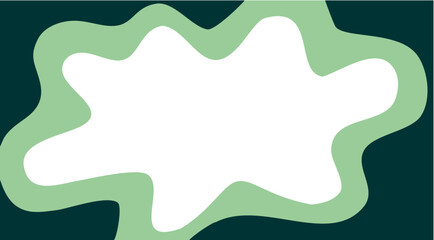 abstract green background with waves vector illustration