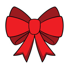 red bow isolated