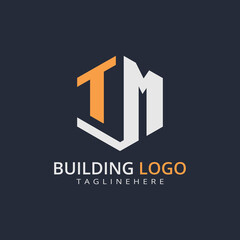 Modern Building Letter Logo Design – Real Estate Monogram Branding
