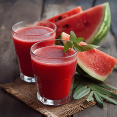 fresh watermelon smoothie