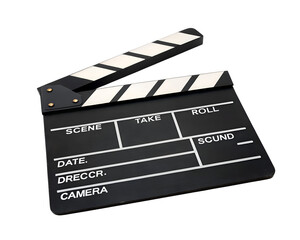 classic black film clapperboard movie production tool