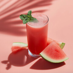 strawberry smoothie with mint