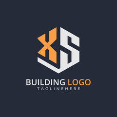 Modern Building Letter Logo Design – Real Estate Monogram Branding
