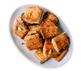 pan fried belt fish pieces