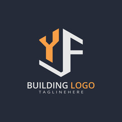 Modern Building Letter Logo Design – Real Estate Monogram Branding
