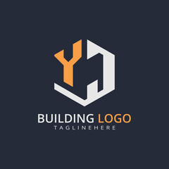 Modern Building Letter Logo Design &ndash; Real Estate Monogram Branding
