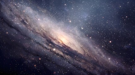 resplendent allure of a galaxy, with its vast expanse in boundless depths of space, encapsulates ethereal dance of swirling stars, interstellar vistas, and incomprehensible magnitude and intricacy 