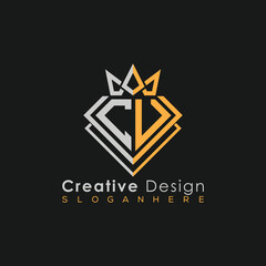 Obraz premium Modern Building Letter Logo Design – Real Estate Monogram Branding