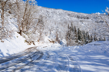 250320秋山郷の雪景色