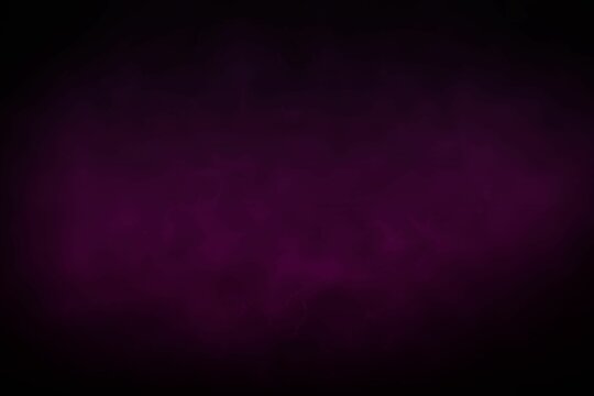 Purple mist is swirling across dark purple gradient background in abstract digital illustration