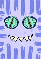 Computer graphic image of monster eye