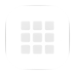 3d liquid glass menu category