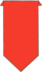 Red brush painted, banner, ribbon, discount, price, offer