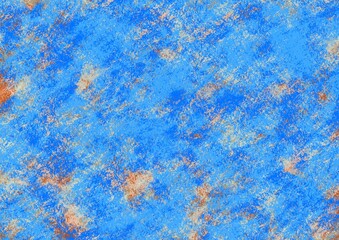 クレヨン風のブルーの背景画像