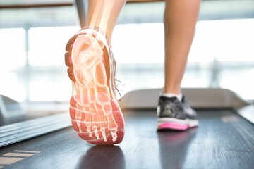 Jogger experiencing ankle pain