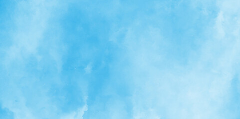 The summer heaven is colorful clearing day good weather and beautiful nature in the morning, Light sky blue shades watercolor background, blue watercolor abstract background, Stain artistic vector.