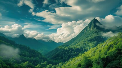 Majestic Mountain Layers A Stunning Wild Nature View