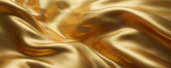 Gold luxury fabric background 3d render