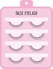 False Eyelash Makeup Box