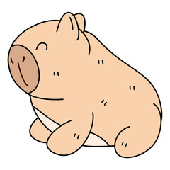 cute capybara, capybara clipart, kawaii capybara, funny capybara, baby capybara, adorable capybara, capybara art, cartoon capybara, cute animal clipart,