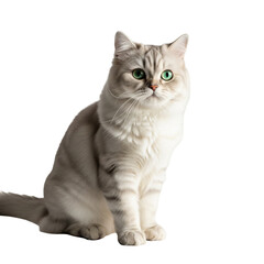 Obraz premium british cat isolated on white