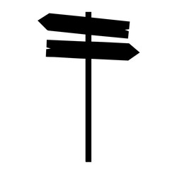 Road sign silhouette element design