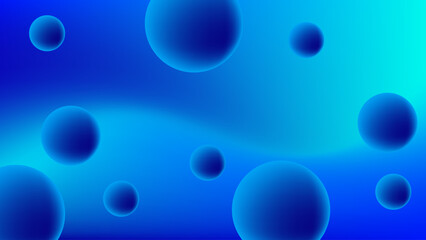 abstract blue background with bubbles