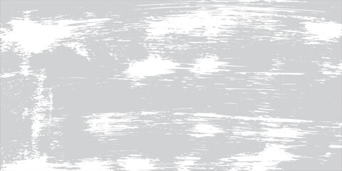 Abstract Grunge Texture with White Brush Strokes on Gray Background