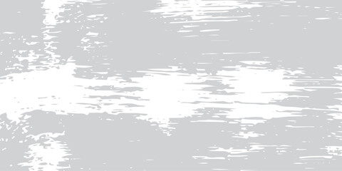 Abstract Grunge Texture with White Brush Strokes on Gray Background vector eps10