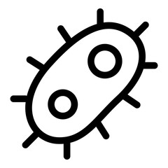 Obraz premium Bacteria icon. Vector line icon