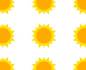 Seamless pattern illustration flat design solar system planet sun, sunflower cartoon doodle style for fabric, picture label, wallpaper, banner, poster.