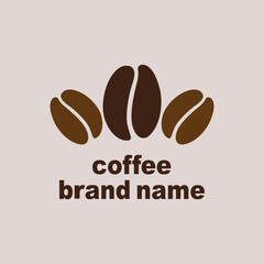 logo vector coffee beans icon