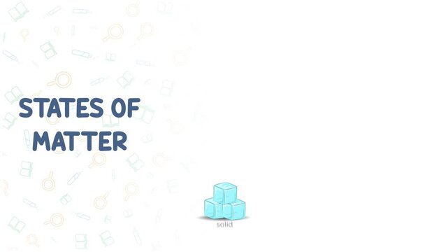 States of Matter Explained Solid Liquid Gas Illustration