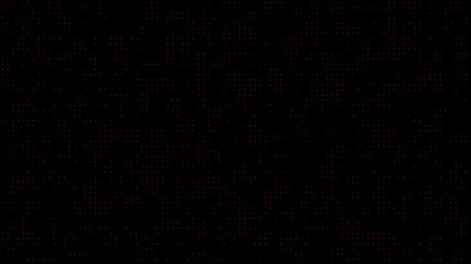 Animated red dotted technology background on black canvas portrait. The subtle pattern of glowing pixel like dots creates a futuristic digital interface feel, ideal for high tech intros - Powered by Adobe